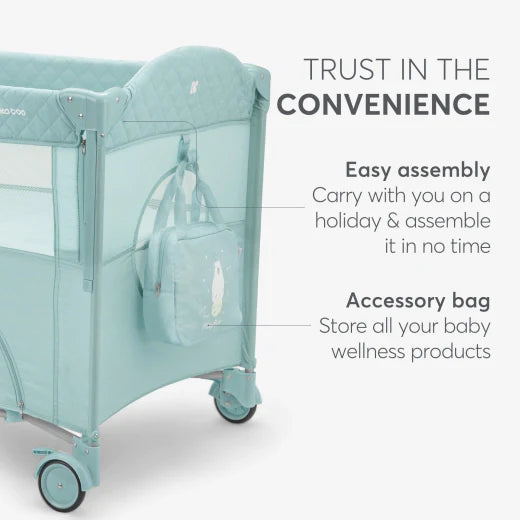 Baby cot 2 levels Milky Way Mint 2023