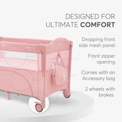 Baby cot 2 levels Milky Way Pink 2023