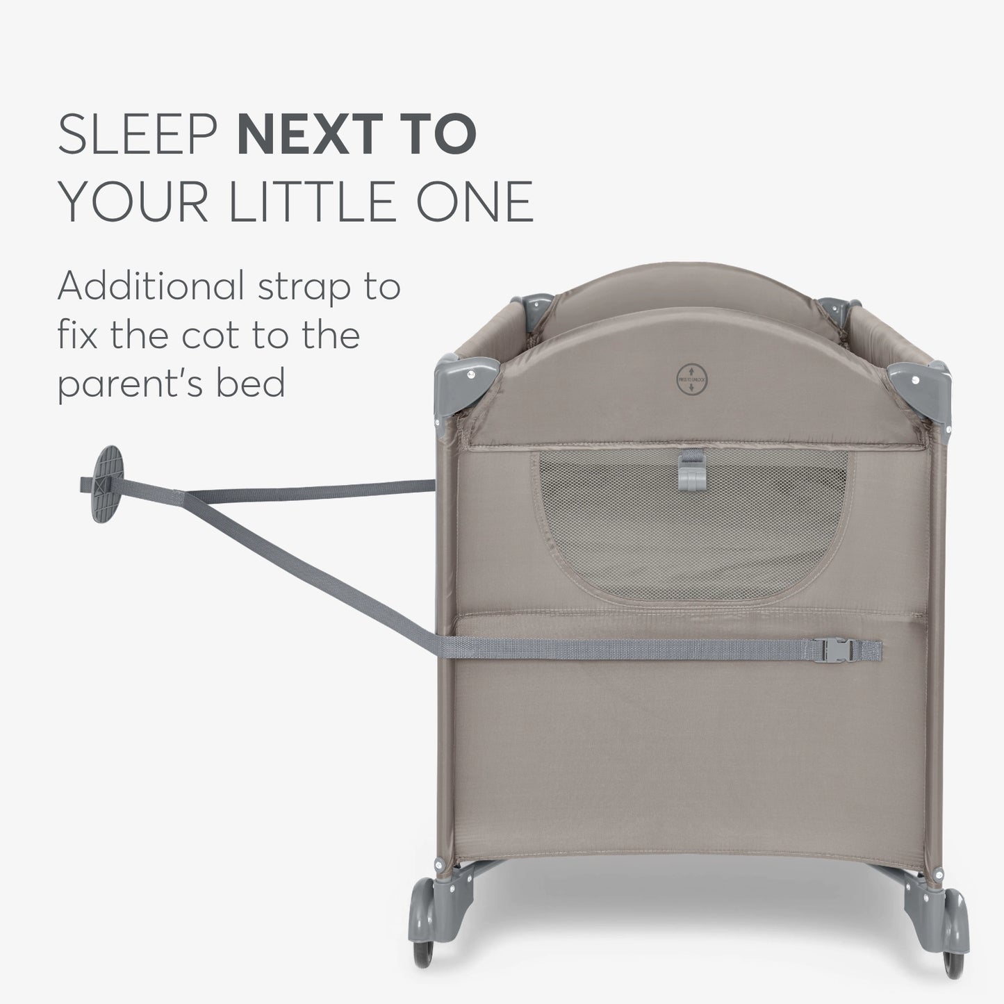 Kikkaboo - Milky Wat Crib 2-Levels - Beige