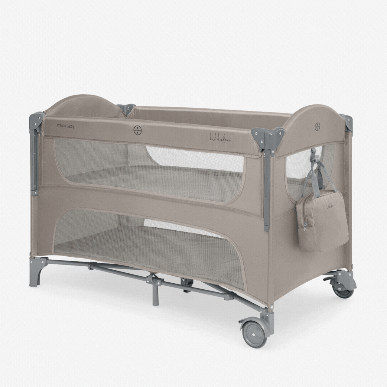 Kikkaboo - Milky Wat Crib 2-Levels - Beige