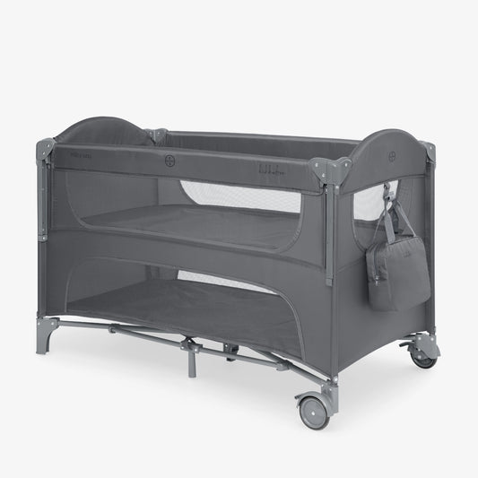 Kikkaboo - Baby Cot 2 Levels - Milky Way - Dark Grey