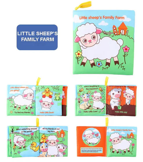 Tumama Kids - Stories Crinkle Book - Soft Cloth Book - Crab