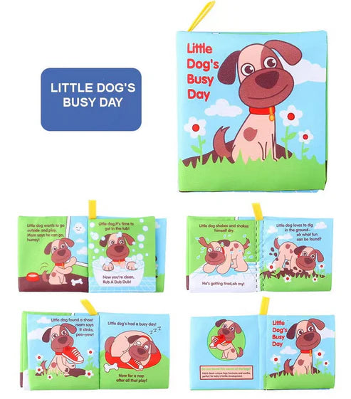 Tumama Kids - Stories Crinkle Book - Soft Cloth Book - Crab