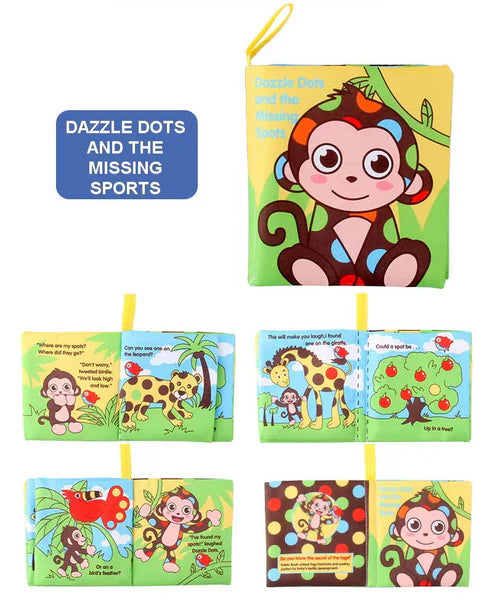 Tumama Kids - Stories Crinkle Book - Soft Cloth Book - Crab