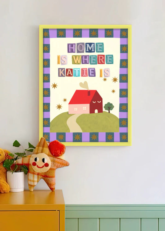 Everlasting - Customized Framed Print - Home Is Where _____ is