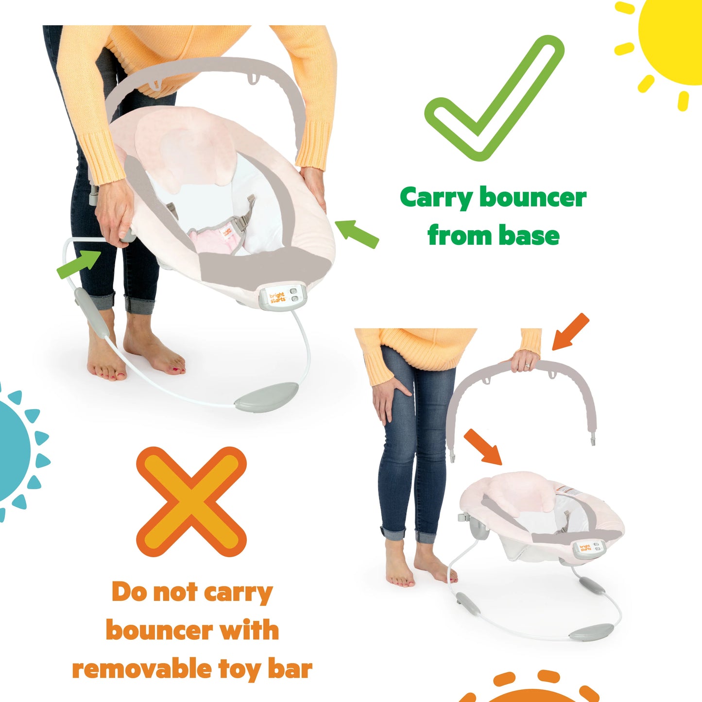 Kids2 - Safari Fun Vibrating Bouncer