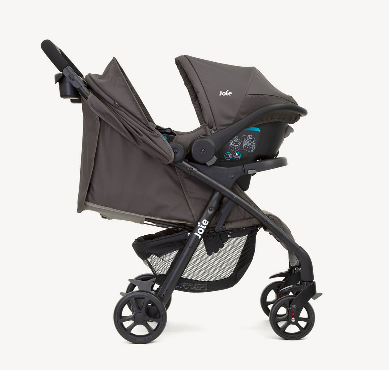 Muze LX  Travel system Dark pewter