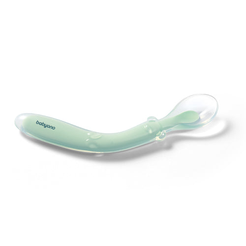BabyOno - Silicone Flexible Spoon - Mint New