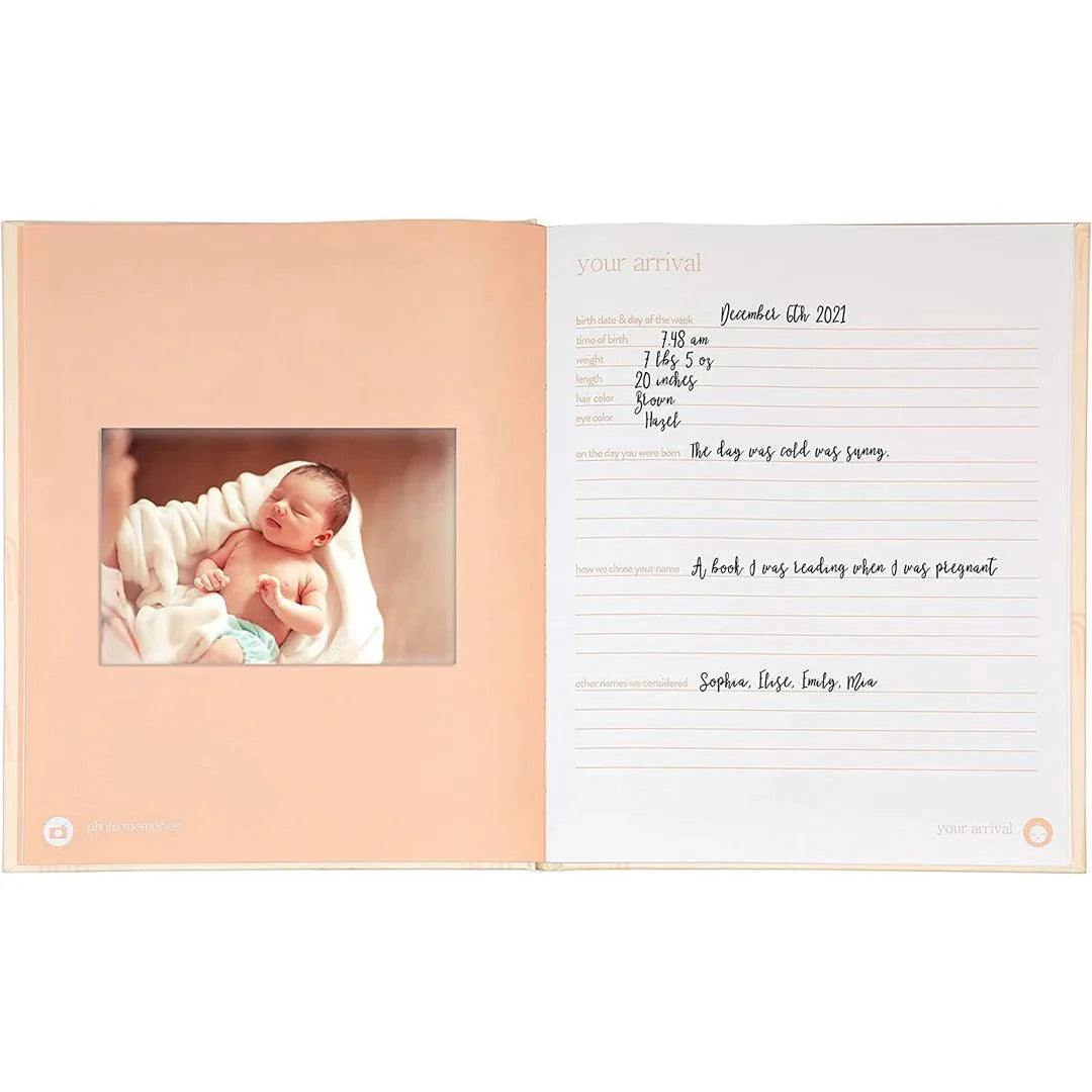 Pearhead - Rainbow Baby Book - Blush