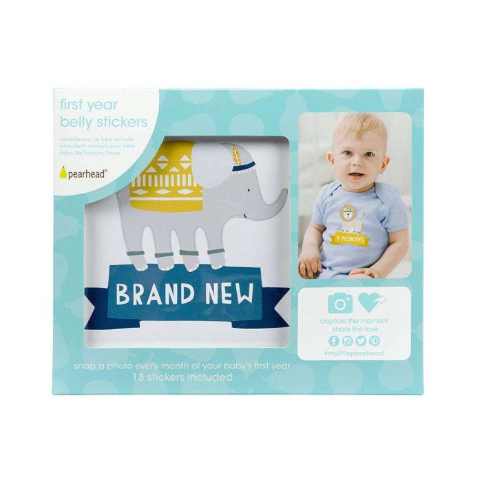 Pearhead - First Year Belly Stickers - Blue
