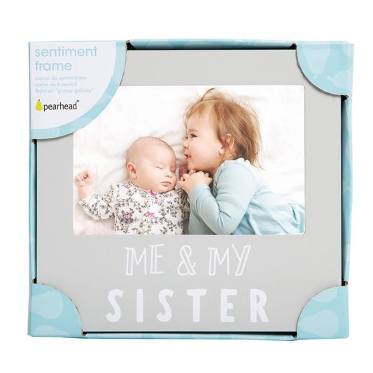 Pearhead - "Me And My Sister" Sentiment Frame - Grey