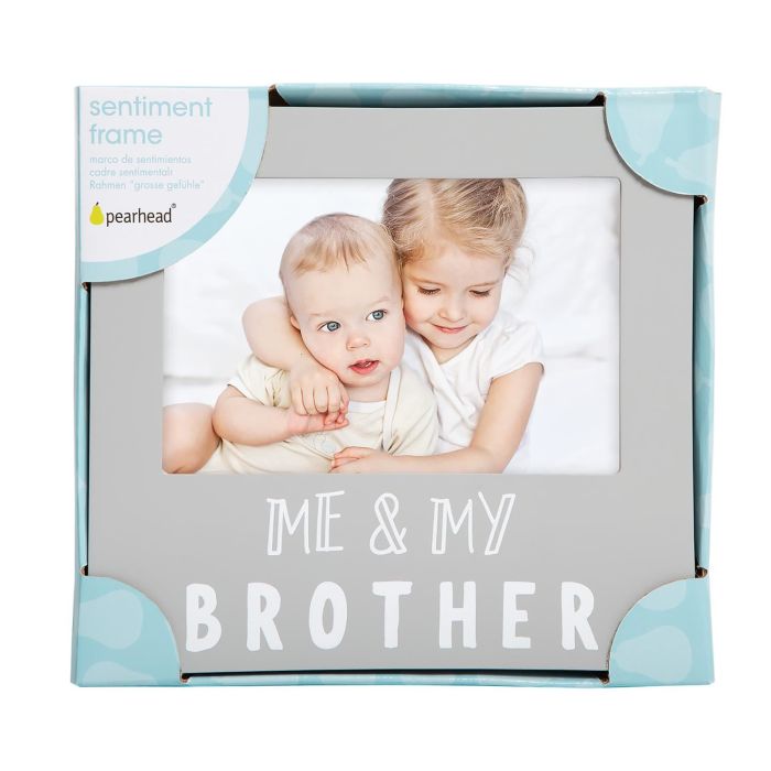 Pearhead - "Me And My Brother" Sentiment Frame - Rustic