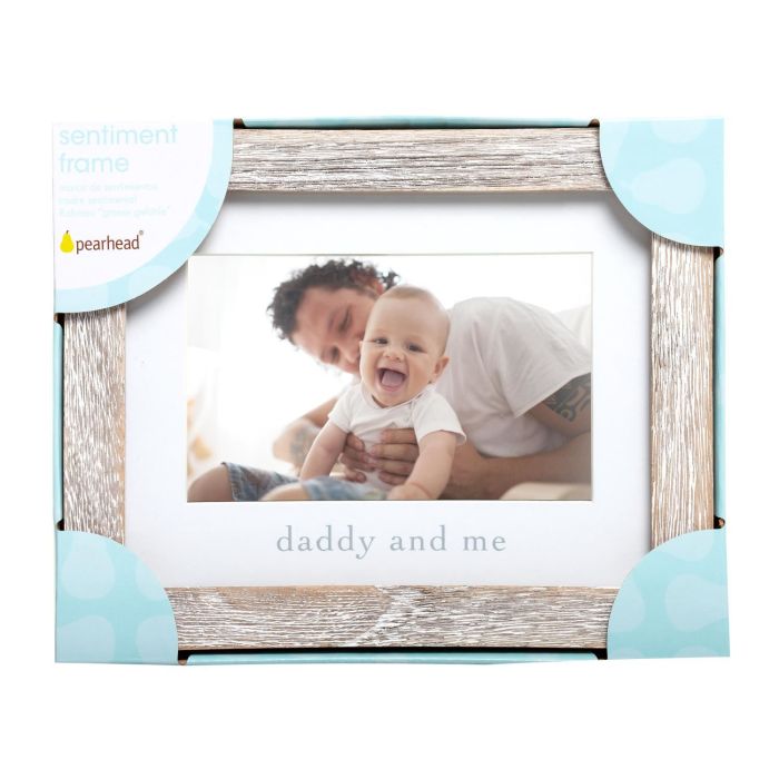 Pearhead - Daddy And Me - Sentiment Frame - Rustic