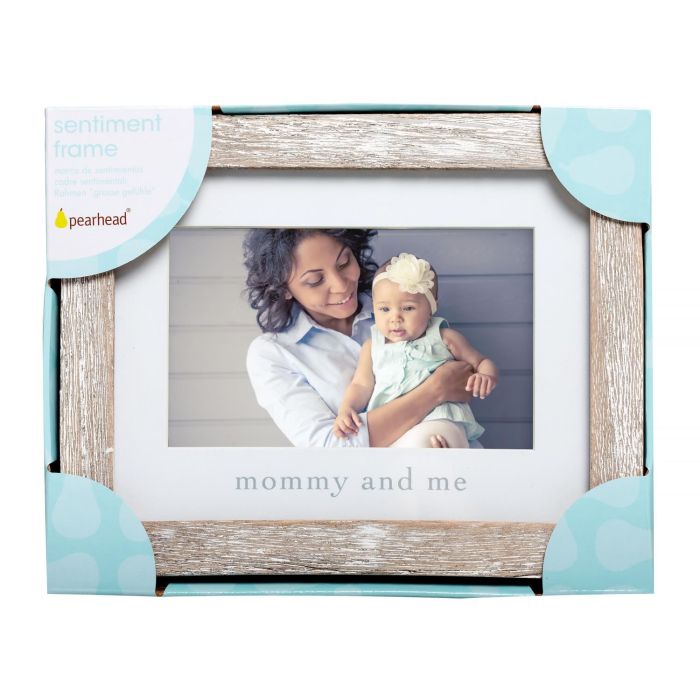Pearhead - Mommy And Me - Sentiment Frame - Rustic