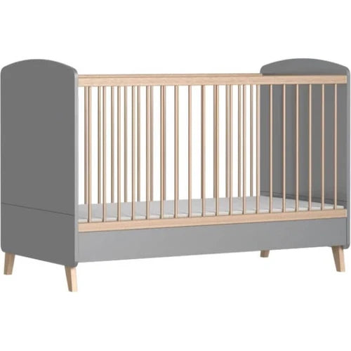 Faktum - Colette Convertible Baby Cot 140*70cm - Solid Wood & Laminated Design - Grey