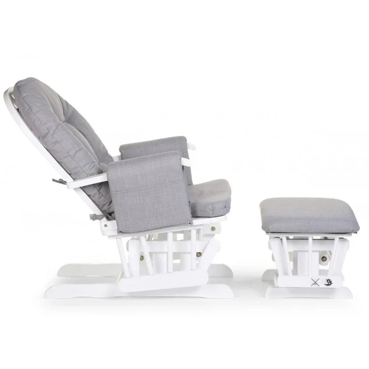Miila Canvas Nursing Chair Light Grey Rocker