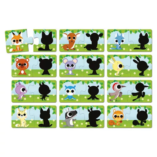 Janod - Puzzles Animals And Their Shadows