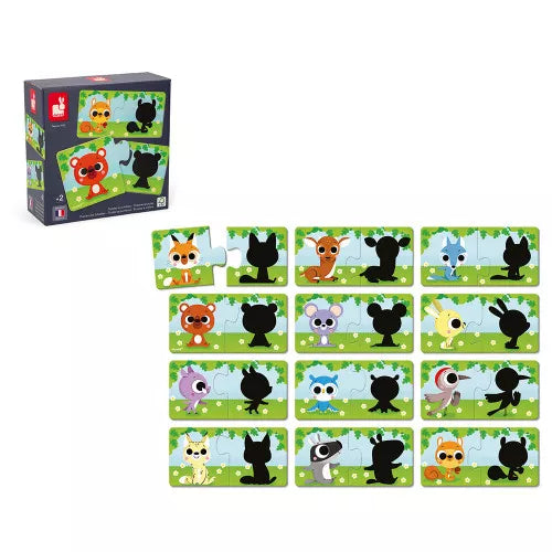 Janod - Puzzles Animals And Their Shadows