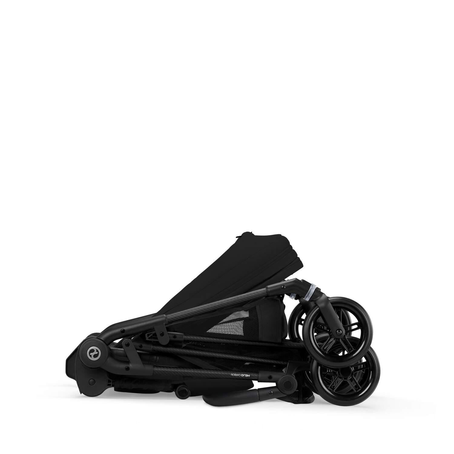 Cybex Melio Carbon B/Magic Black + Cloud-G car seat (Base G & Adapters are optional)