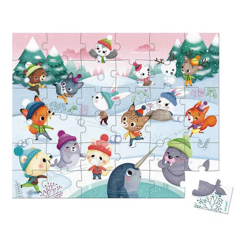 Janod - Puzzle Snow Party - 36pcs