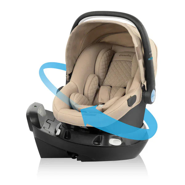 EVENFLO SHYFT INTUITI PLUS TRAVEL SYSTEM TRAVERTINE