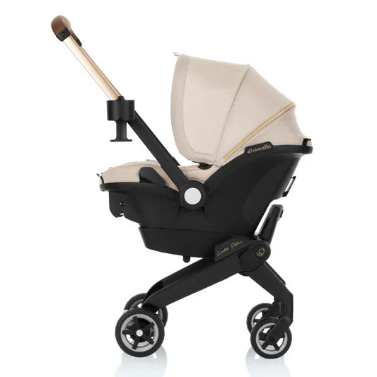 EVENFLO SHYFT DUALRIDE CARSEAT + STROLLER CHAMPAGNE