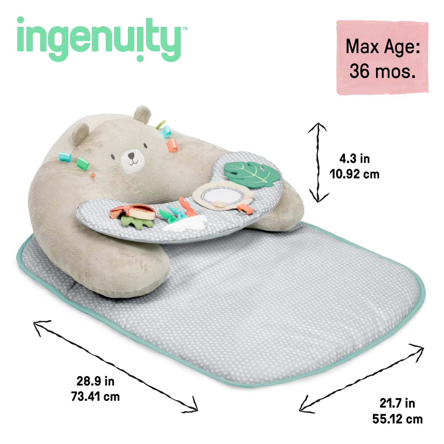 Kids2 - Inguity 4in1 Sit Up & Prop - Activity Mat Nate