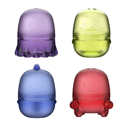 Ubbi Interchangeable Bath Toys Round Translucent