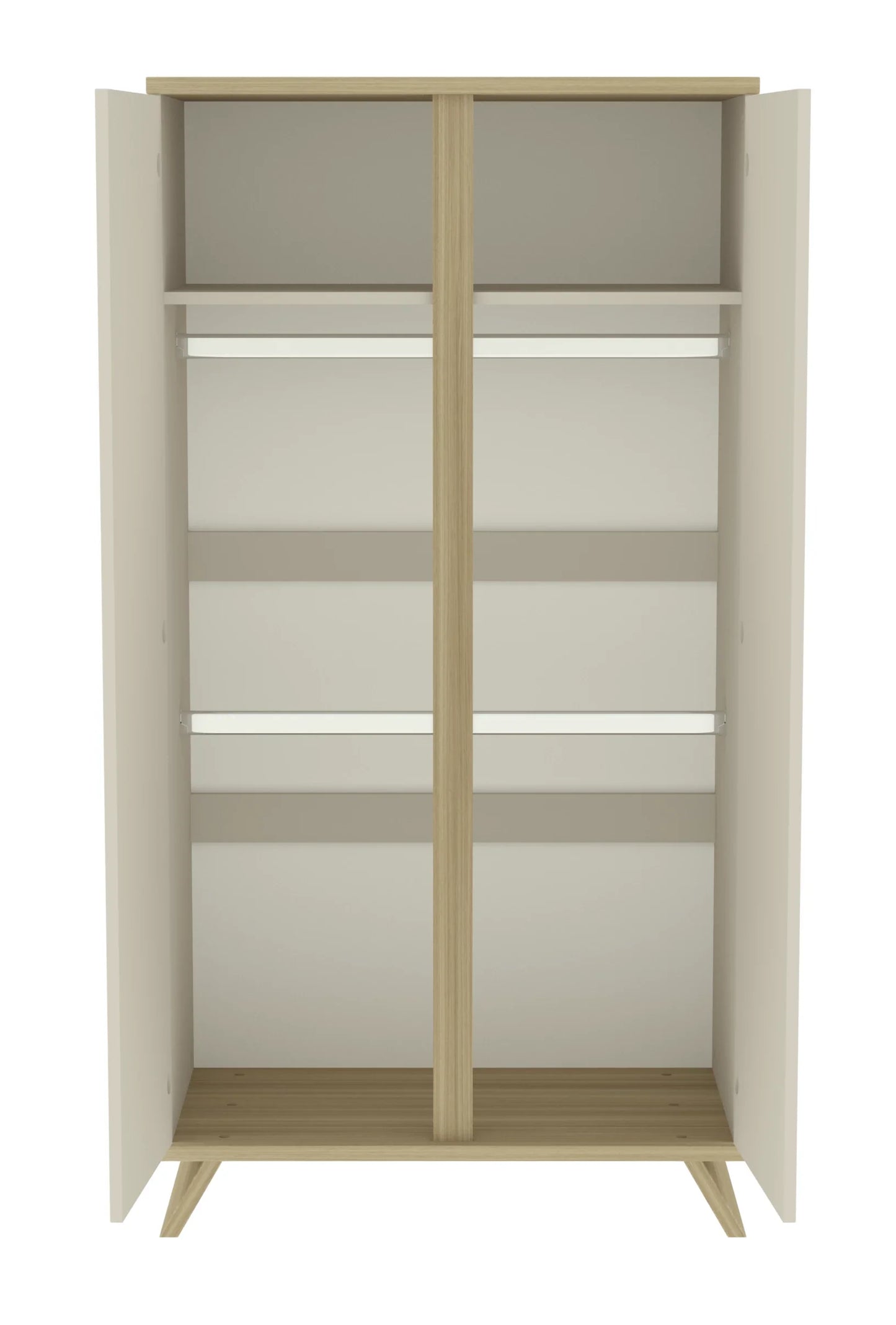 Faktum - Sienna 2 Doors Wardrobe Modern Push Open Doors - Cashmere