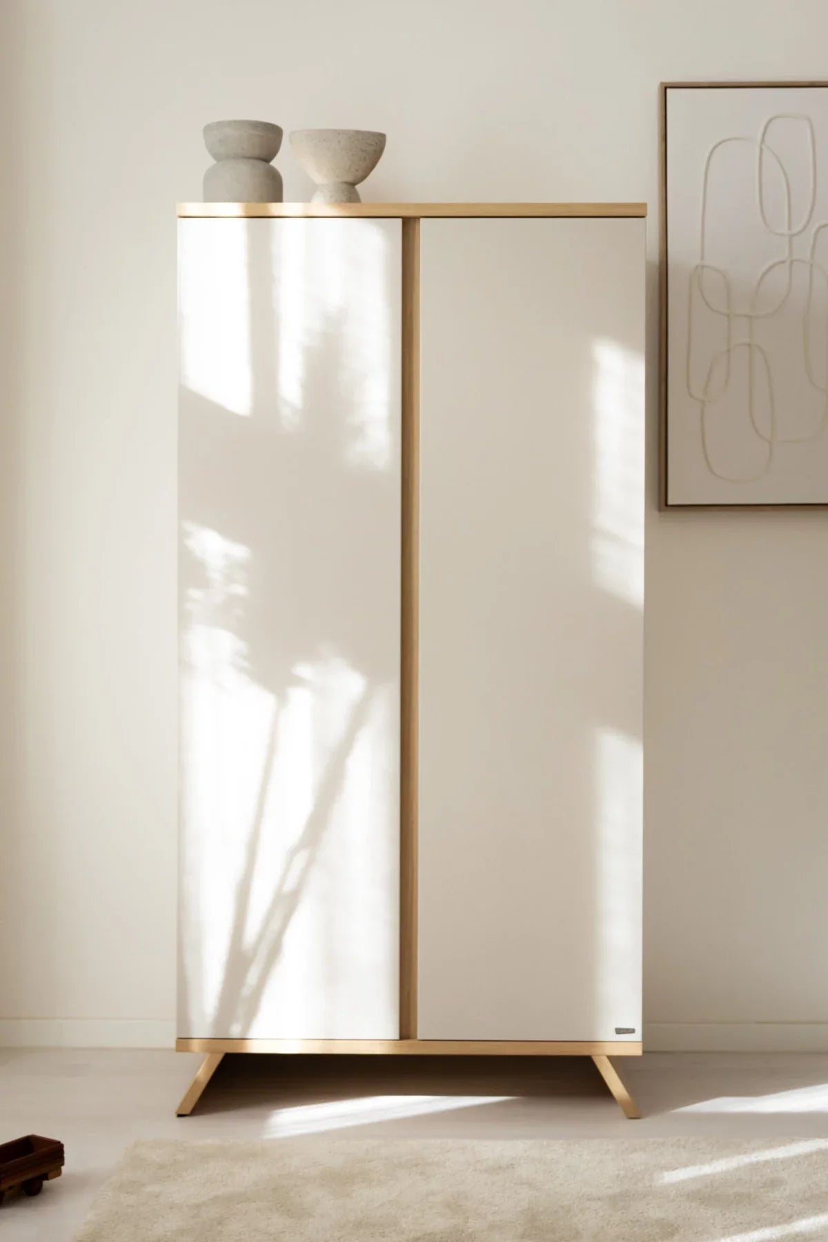 Faktum - Sienna 2 Doors Wardrobe Modern Push Open Doors - Cashmere