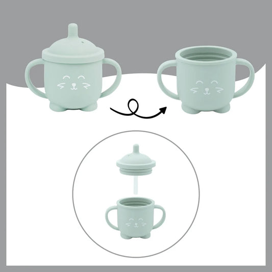 Babymoov - ISY Cup Fox Silicone - Powder Blue
