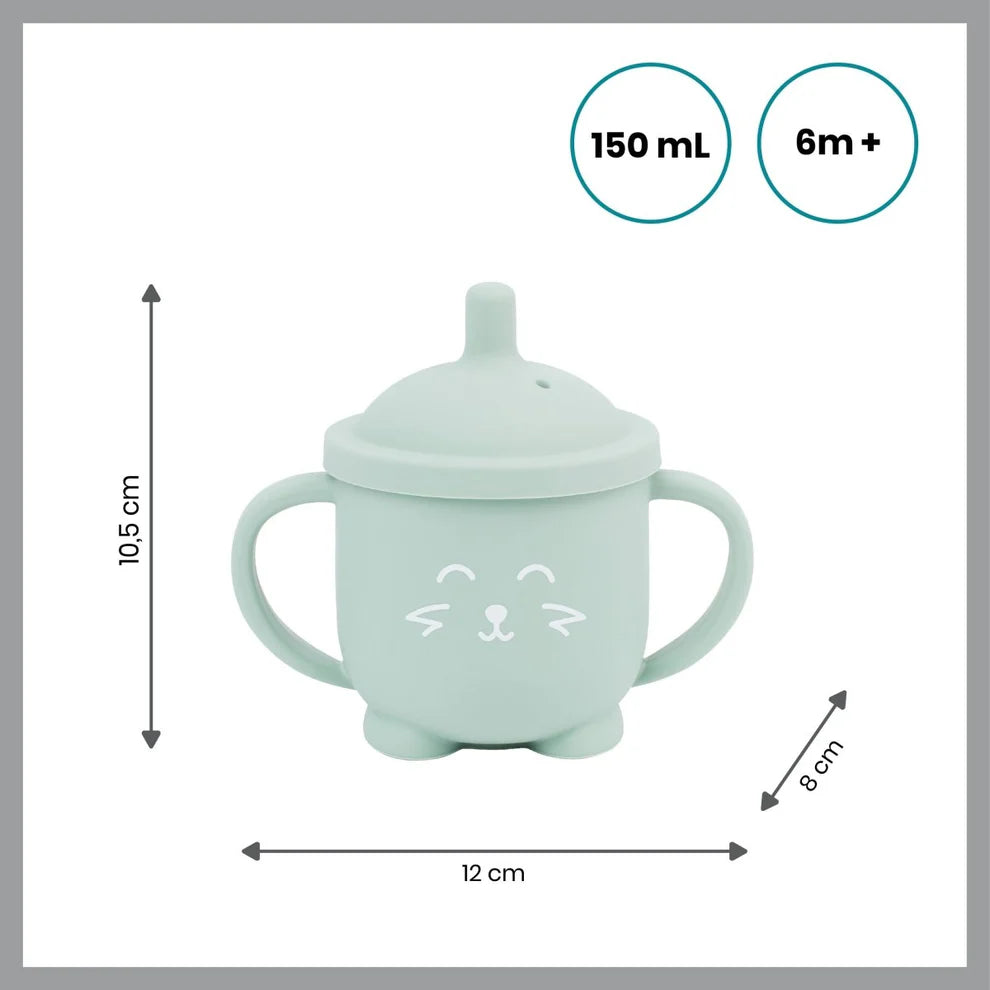 Babymoov - ISY Cup Fox Silicone - Powder Blue