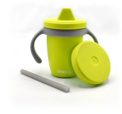 BBLUV Kup Convertible Silicone Sippy Cup Lime