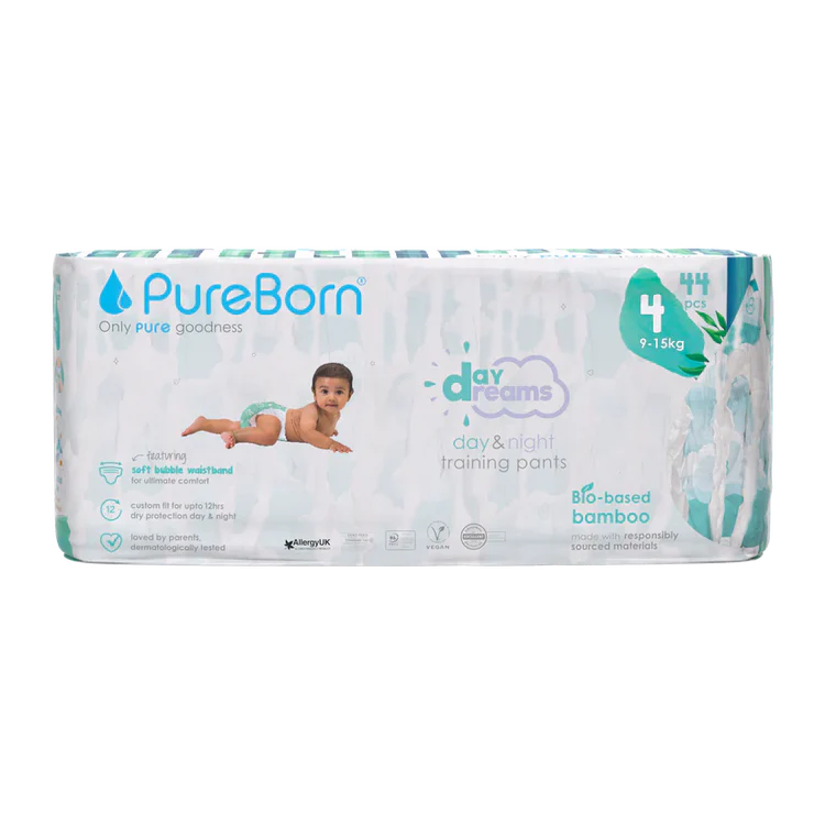 Pureborn - Organic Bamboo Diapers - Size 4