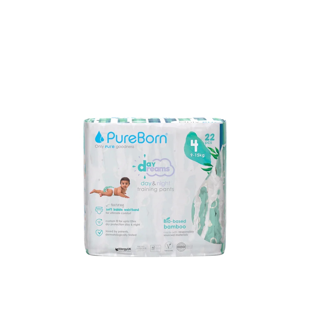 Pureborn - Organic Bamboo Diapers - Size 4