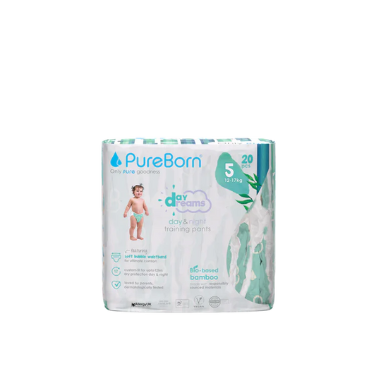 Pureborn - Organic Bamboo Diapers - Size 5
