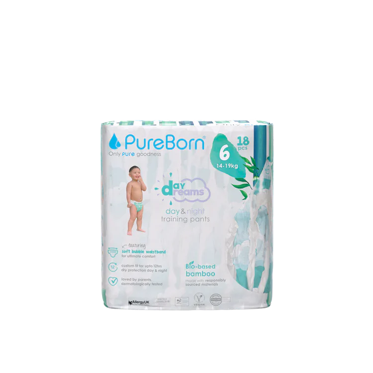 Pureborn - Organic Bamboo Diapers - Size 6
