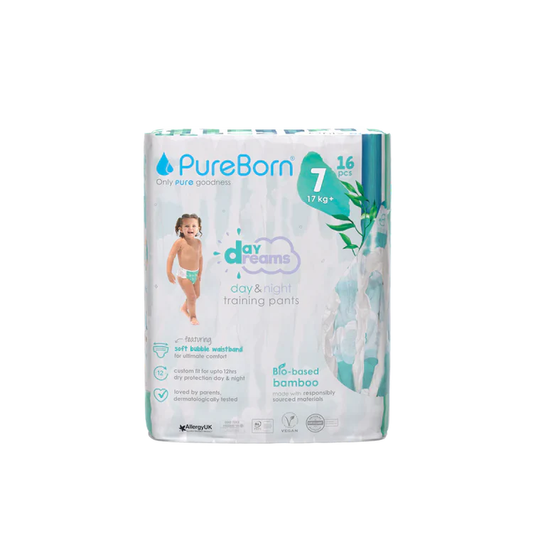 Pureborn - Organic Bamboo Diapers - Size 7