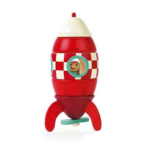 Janod Small Magnetic Rocket (wood)