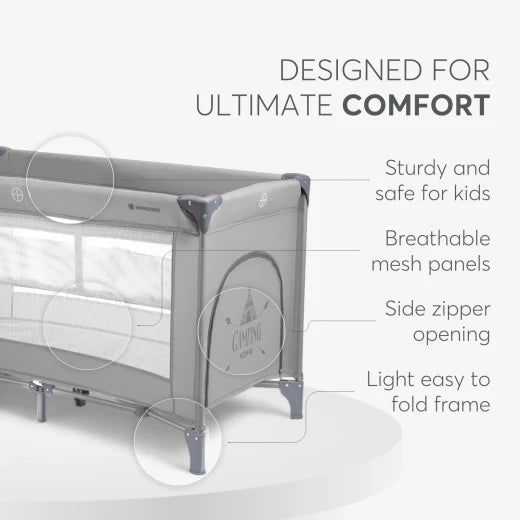 Baby cot 2 levels So Gifted Grey 2023