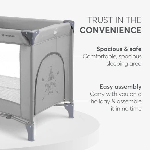 Baby cot 2 levels So Gifted Grey 2023