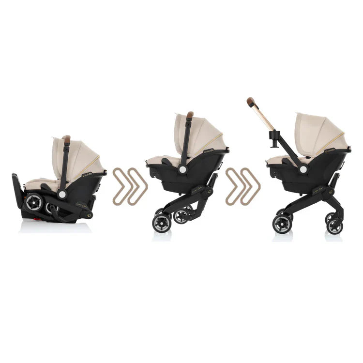 EVENFLO SHYFT DUALRIDE CARSEAT + STROLLER CHAMPAGNE