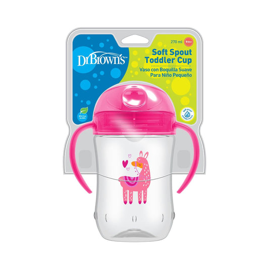 Soft Spout Toddler Cup 270ML 9m+, Pink Lama