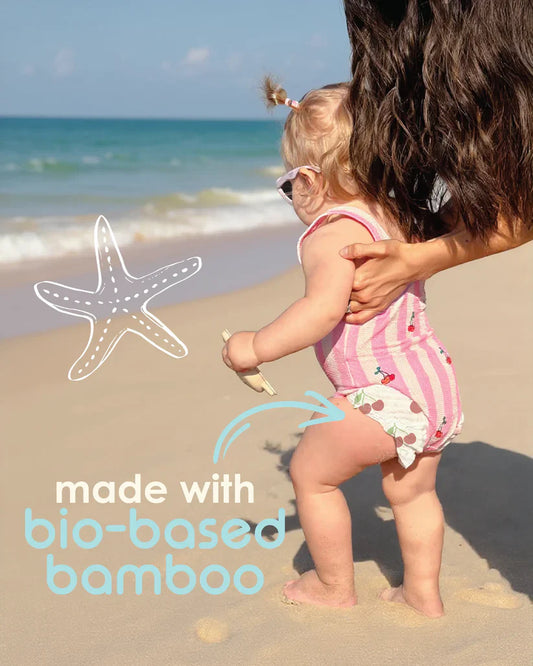 Pureborn - Bamboo Baby Swim Pants - Soft ,Breathable & Skin Safe - Swim Diapers