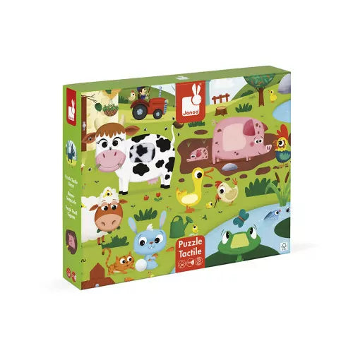 Janod Tactile Puzzle Farm Animals