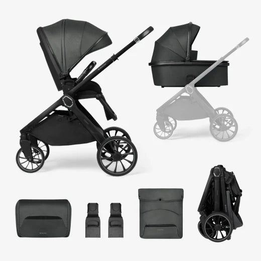 Stroller 2in1 with carrycot Tiffany Dark Grey 2024