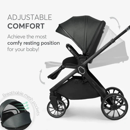 Stroller 2in1 with carrycot Tiffany Dark Grey 2024