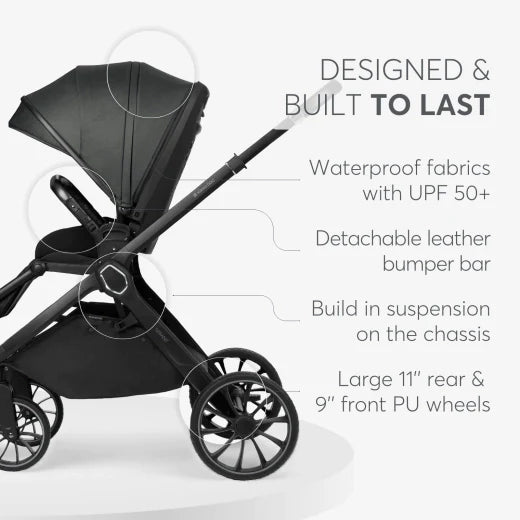 Stroller 2in1 with carrycot Tiffany Dark Grey 2024