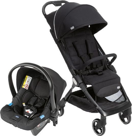 Chicco - We Stroller (Black) - Kory (Black) - Full 360 i-size Base - Travel System