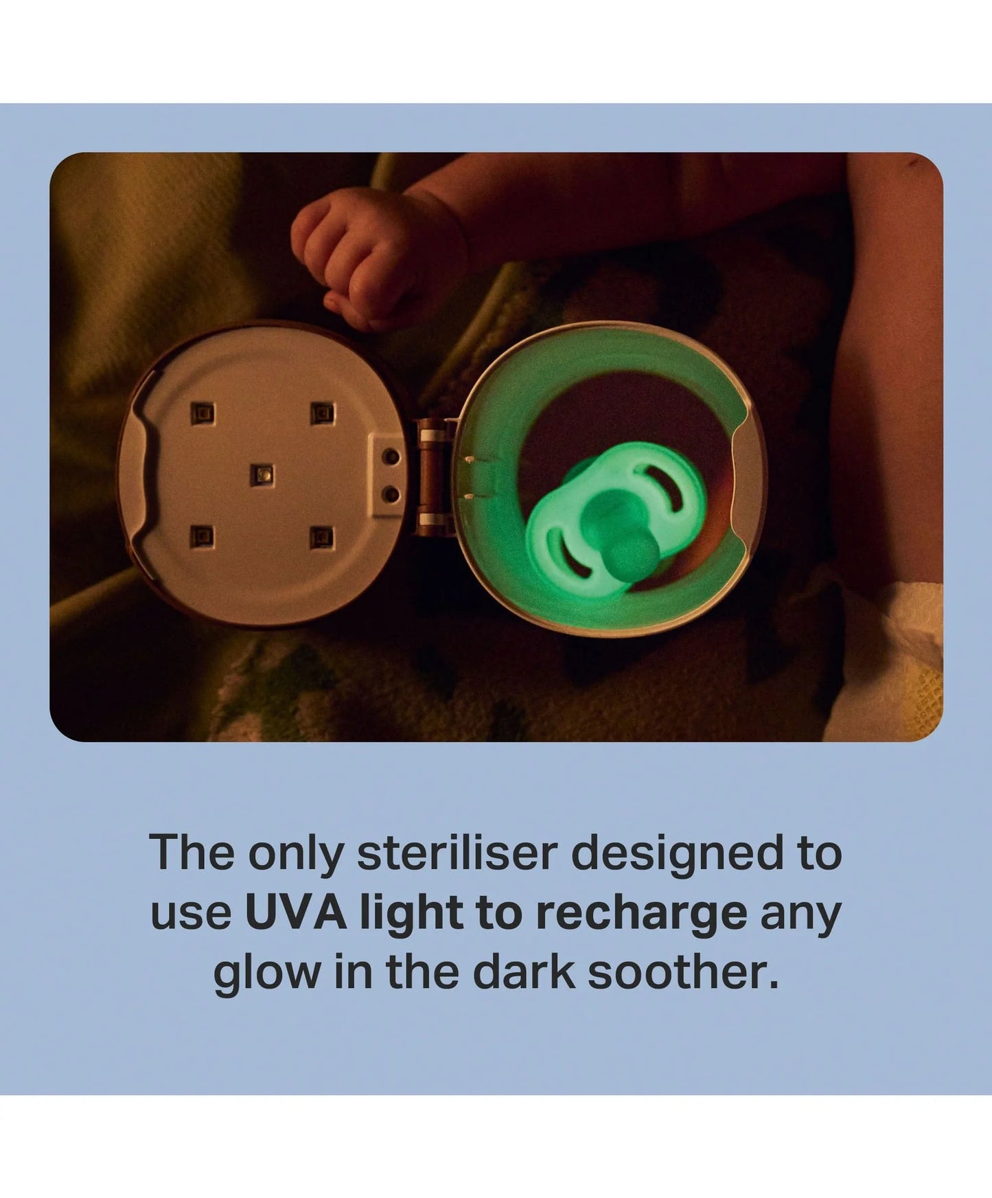 Tomme Tippee - Uv Night Glow Pod - Ultra Soother - NEW!!
